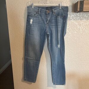 Lucky Brand Distressed Blue Ankle Jeans